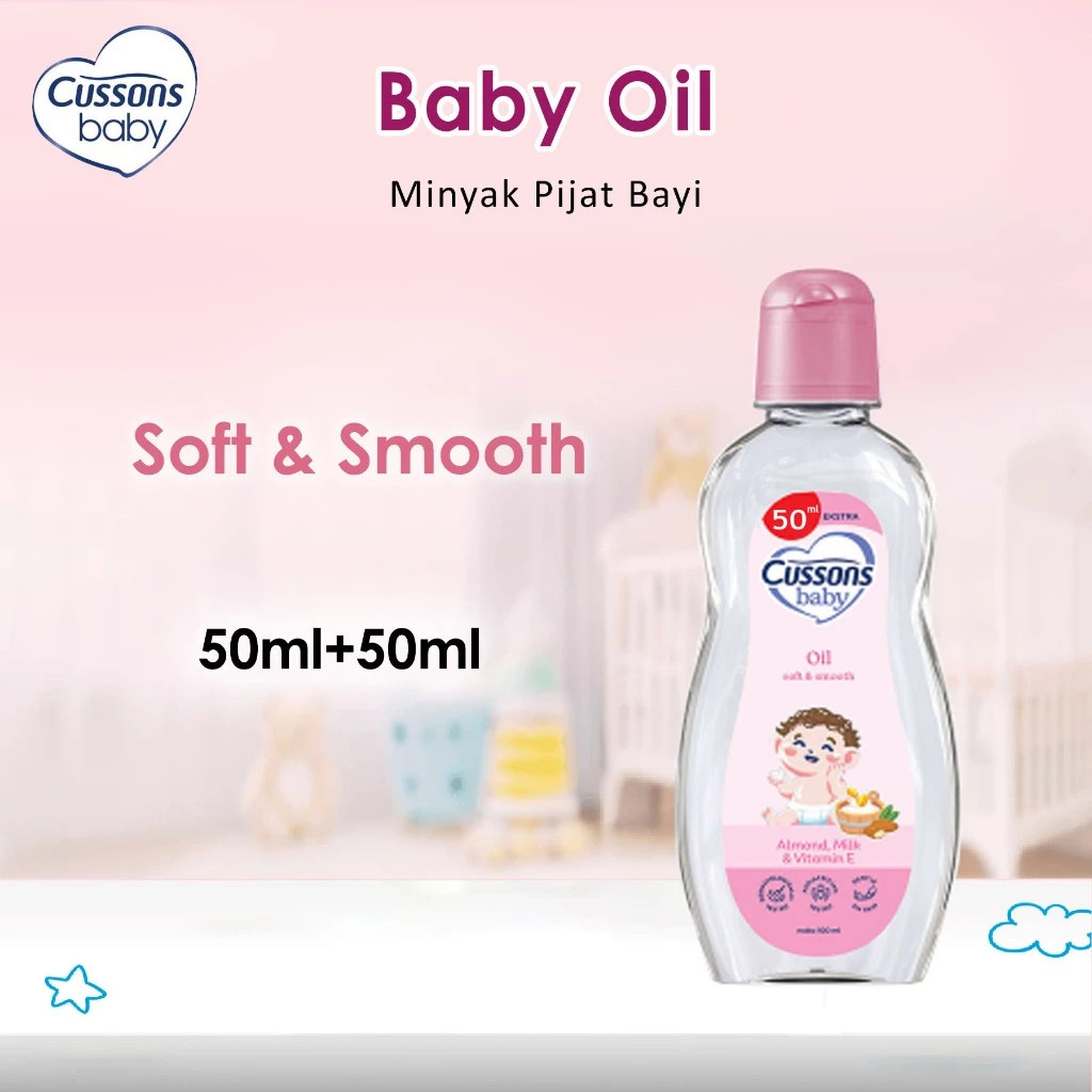 Cussons Baby Oil Soft & Smooth 50ml + 50ml Baby Oil Cussons Baby