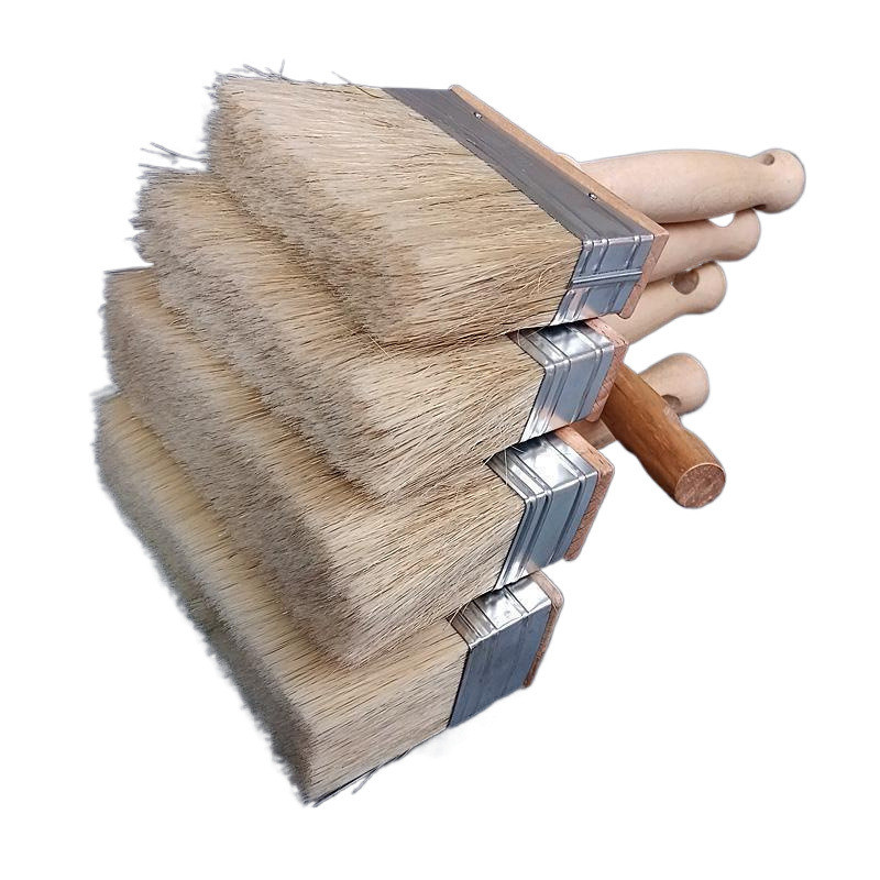 

Square Wooden Handle White Pig Mane Brush Tool For Decoration Painting Latex Coating Cleaning Barbecue Baking Painting