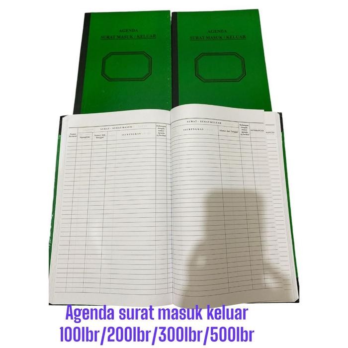 

[1 Pcs] Buku Agenda Surat Masuk Keluar 100 200 Lembar - 100 Lembar