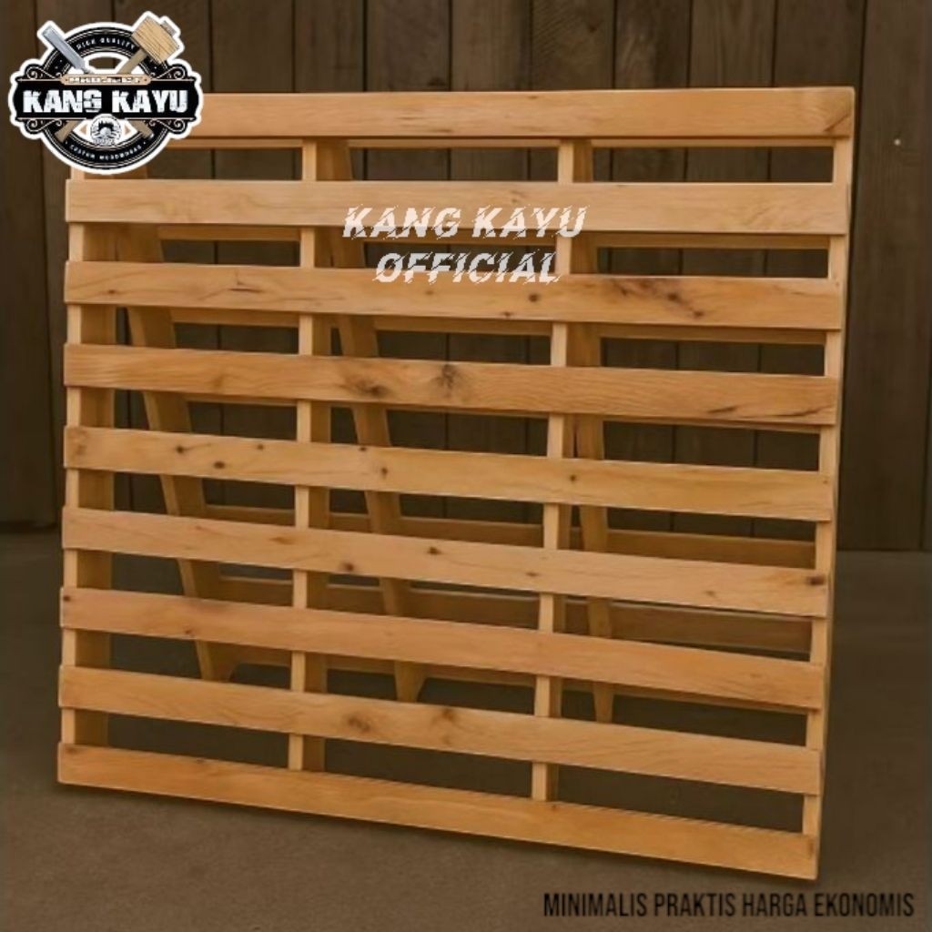 Kang Kayu Dipan Kasur 180x200 King Bed Dipan Palet Kayu Alas Kasur Kayu Tatakan Kasur