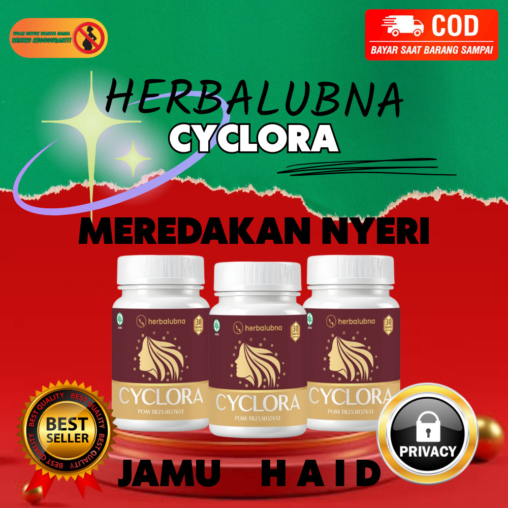 Herbalubna Cyclora – Pelancar Haid Tradisional Teregistrasi BPOM