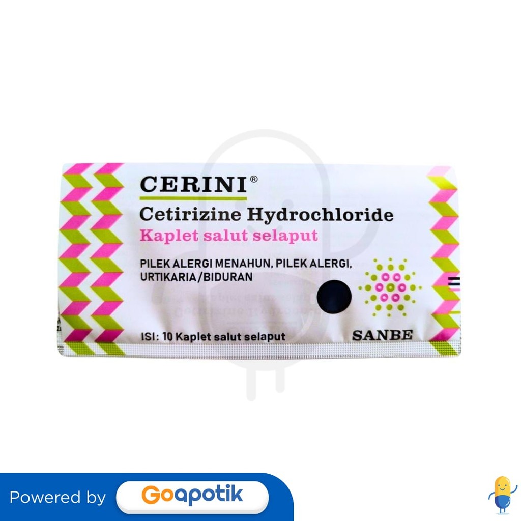Cerini 10 Mg Strip 10 Kaplet