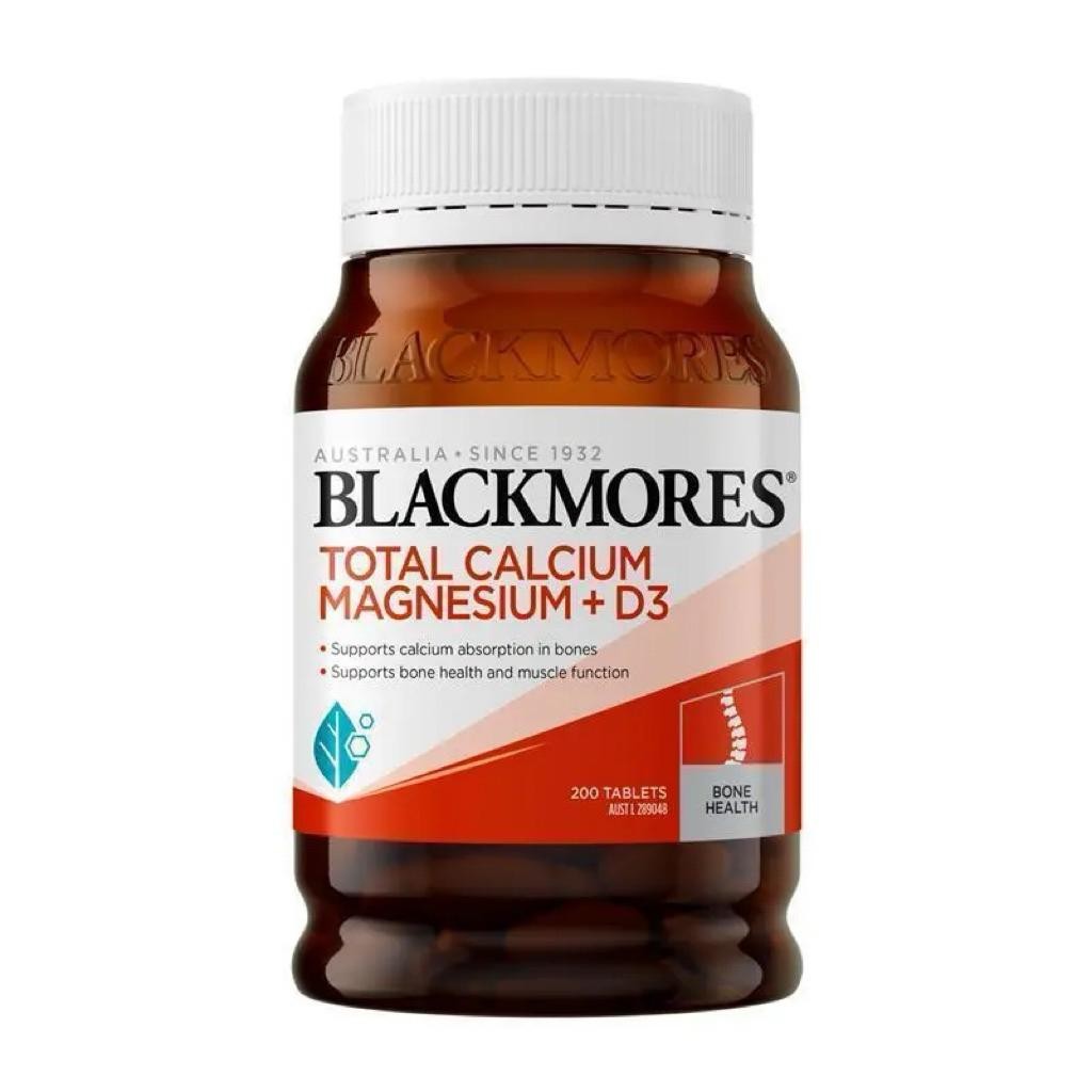 Blackmores Total Calcium and Magnesium + D3 200 Tablets , BM Total Calcium magnesium D3 125