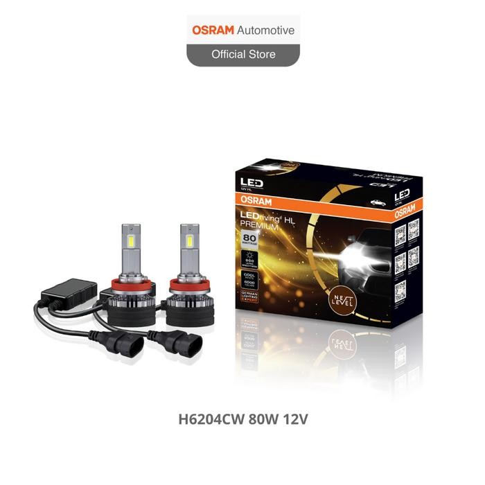 Osram Lampu Mobil LED HL Premium Next Level 80W 12V - H4 - H8 - H11 - H16 - HB3 - HB4 - H4