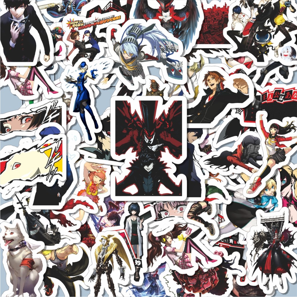 

100PCS Lucu Stiker Video Game Series Person A5 V3 Stiker Aesthetic Stiker Anti Air Stikers Berperekat Waterproof sticker decal buat Motor Helm Buku Journal Koper Casing HP Laptop Botol Minum Hadiah anak