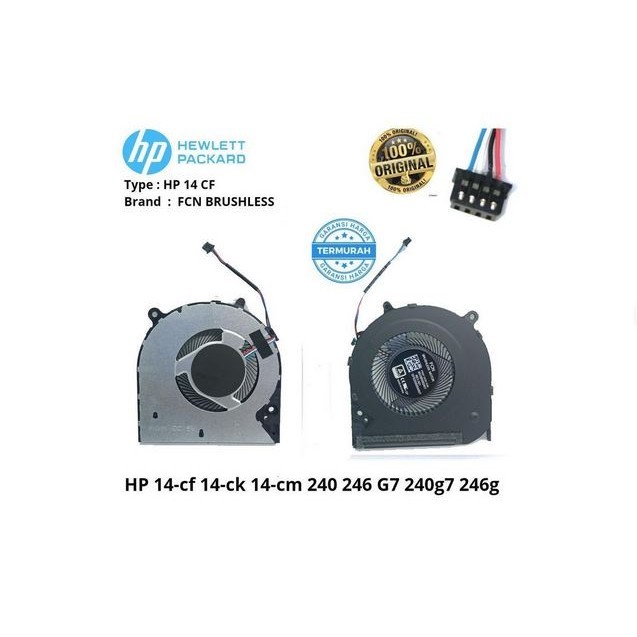 Kipas / Fan Processor Laptop HP Notebook Hp 14S-CF 14S-CF1046TU 14S-CF2075TU Series -cetro