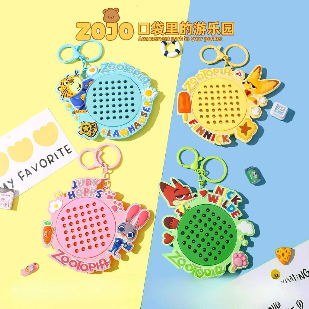 

Disney Zootopia Judy Nick karikatür anahtarlık, manyetik çelik bilyalı çizim tahtasında, zarif ve sevimli sırt çantası kolye araba anahtarlık