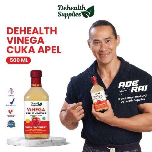 

Dehealth supplies kaca - finega / vinega apple cider vinegar with mother - cuka sari apel nanas original asli murni alami organik halal untuk kesehatan - Apel kaca, 500ml