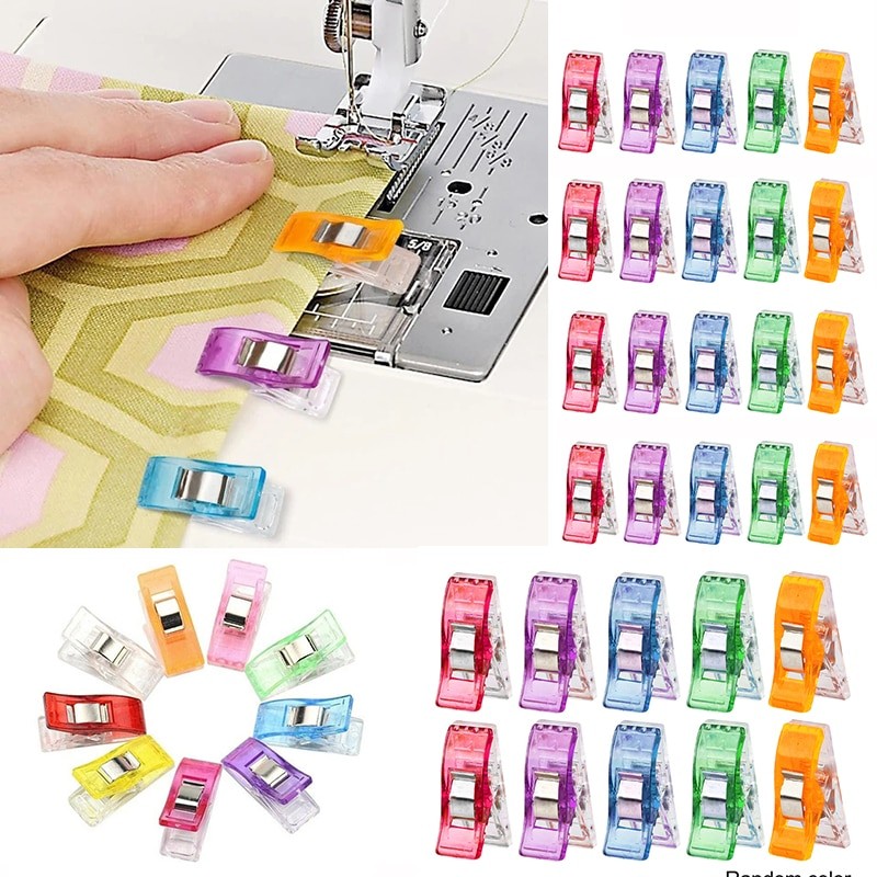 

12/24/48pcs Vibrant Sewing Clips Set Durable Safe Perfect for Crafting Knitting Crocheting Binding Clothing Office Organization