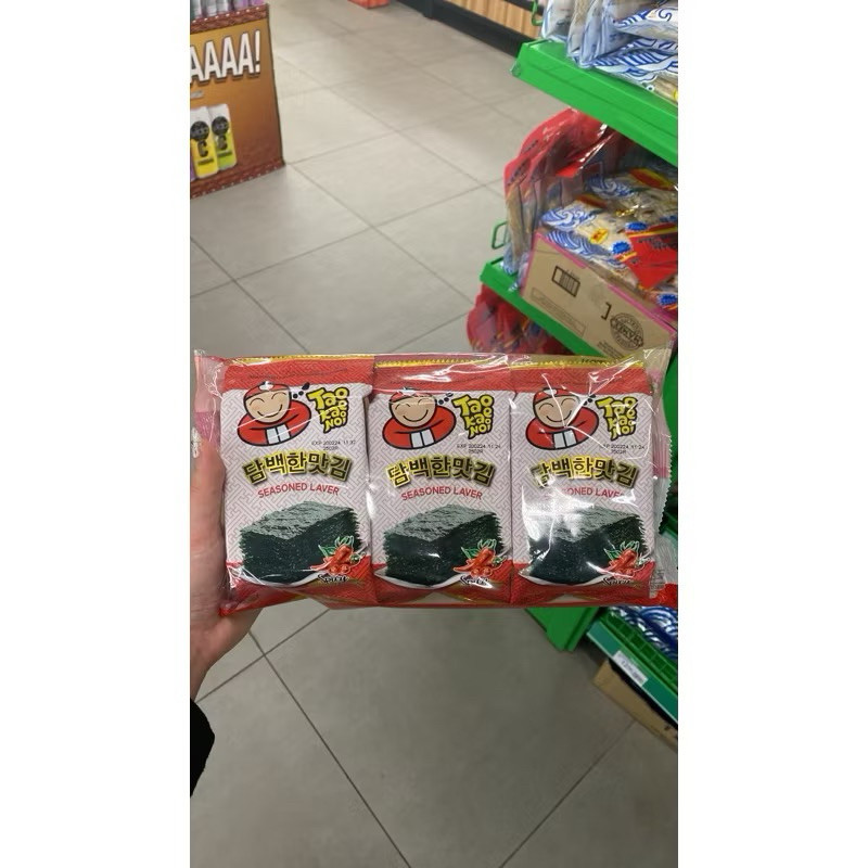 

tao kae noi seaweed / rumput laut isi 3 pack net weight 12 gr