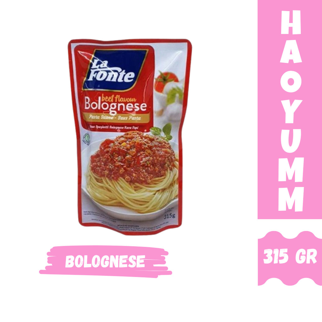 

LA FONTE SAUS PASTA BOLOGNESE 315 GR [HAOYUMM]