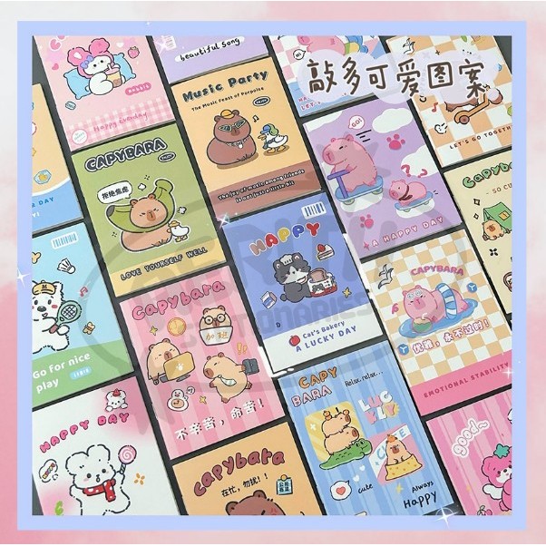 

Aerith Stationaries BUKU TULIS MINI MOTIF KARTUN NOTEBOOK CARTOON BOOK NOTEPAD KARAKTER MEMO S-NB025