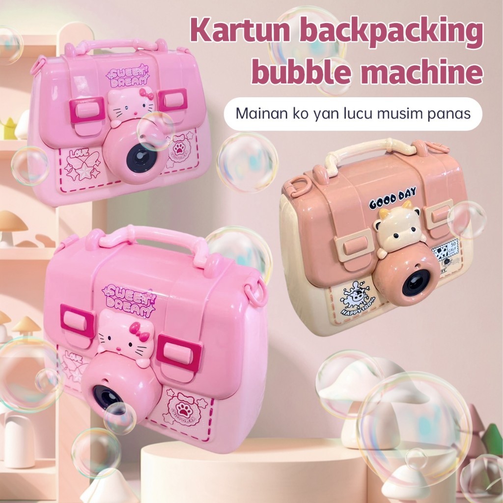 Mainan Gelembung Sabun Kamera - Mainan Anak Buat Gelembung Lucu, Desain Kamera Lucu, Aman untuk Anak