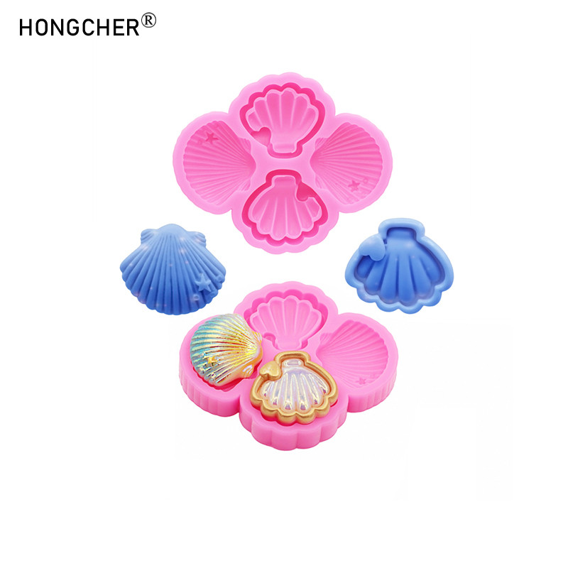 

Sea shells shells flip candy cake chocolate dessert decoration silicone mold diy resin jewelry accessories drip molds