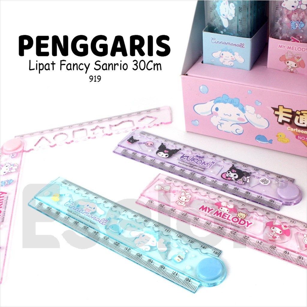 

❤️️Penggaris LIPAT 30CM Cutedool / Penngaris Lipat 919 Sansfriends❤️️