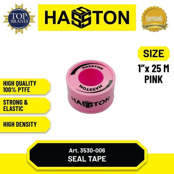 

Seal Tape Pipa Hasston 1 Inch x 25 Meter – Warna Pink