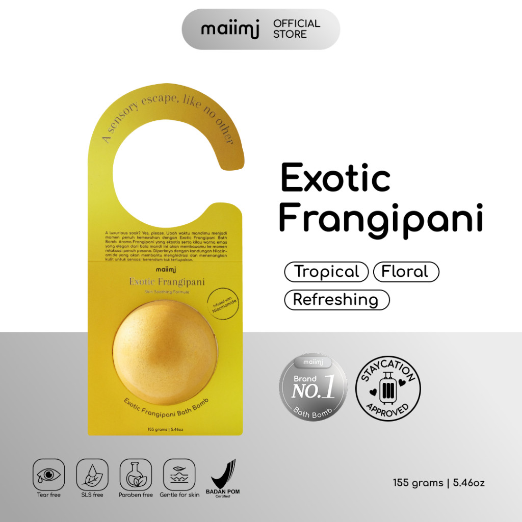 Maiimi - Exotic Frangipani Bath Bomb | Bath Bomb