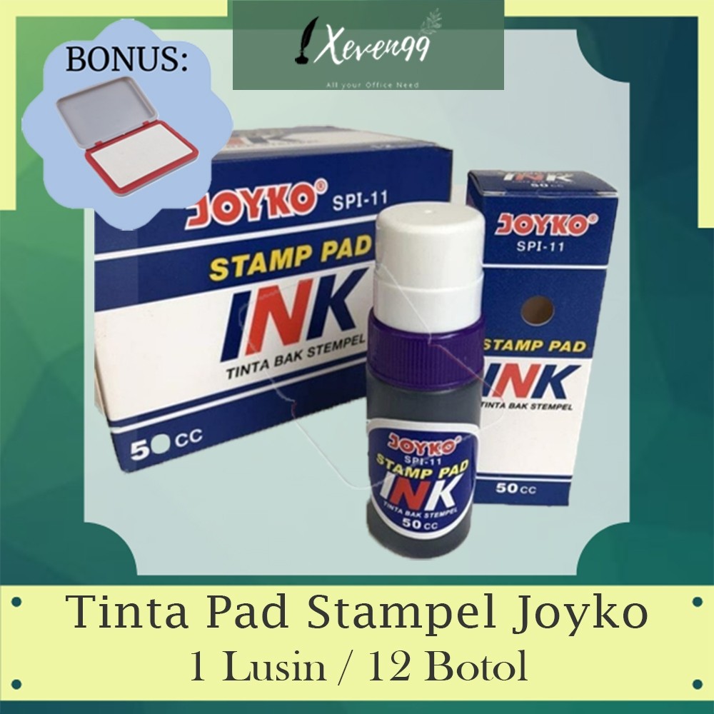 

Joyko Stamp Pad Ink Refill Tinta Stempel (1 lusin / 12 pcs)
