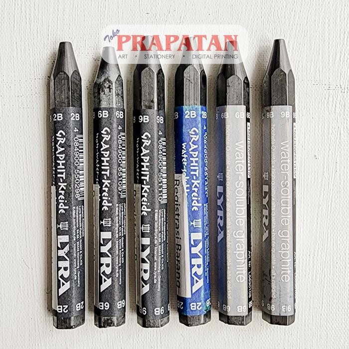 

Lyra Graphit Kreide Crayon | Graphite Crayon - WATER SOLUBLE, 2B