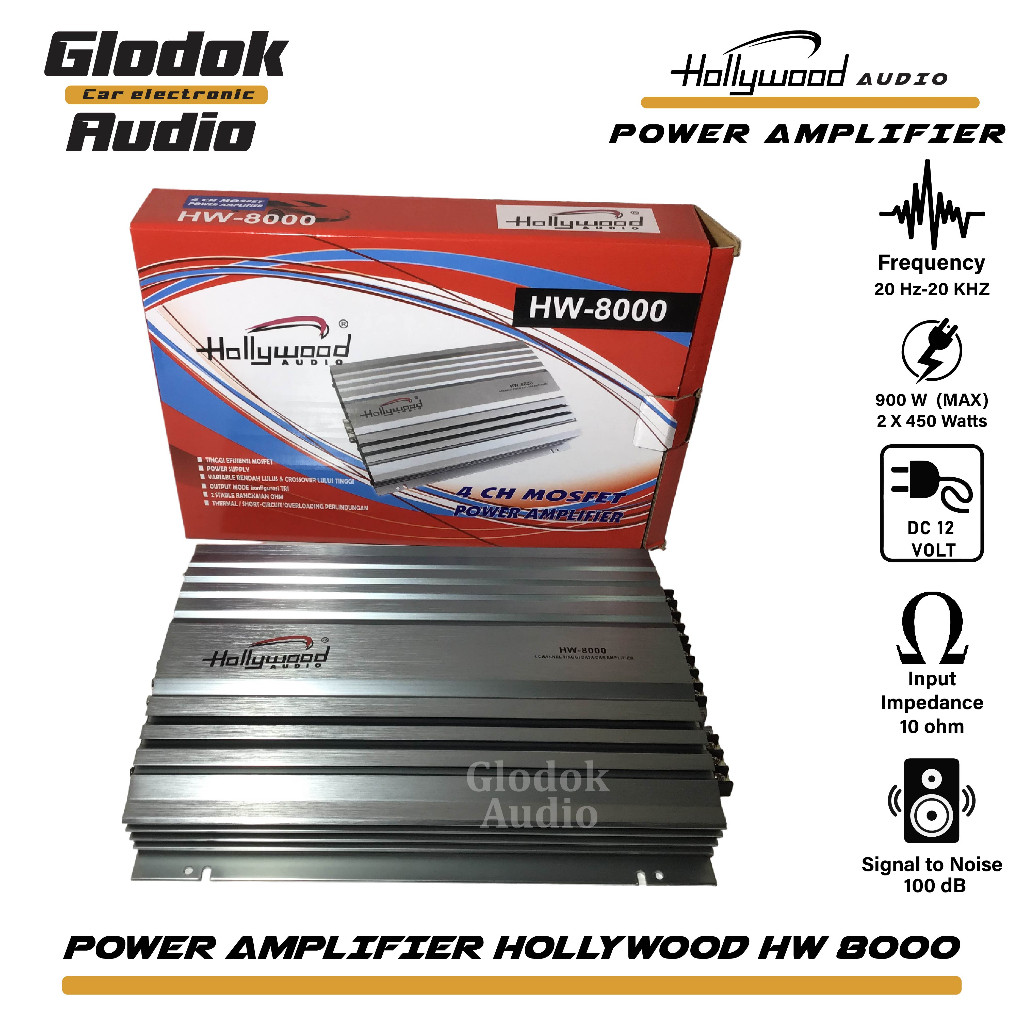 Power Mobil Amplifier Mosfet Hollywood 8000