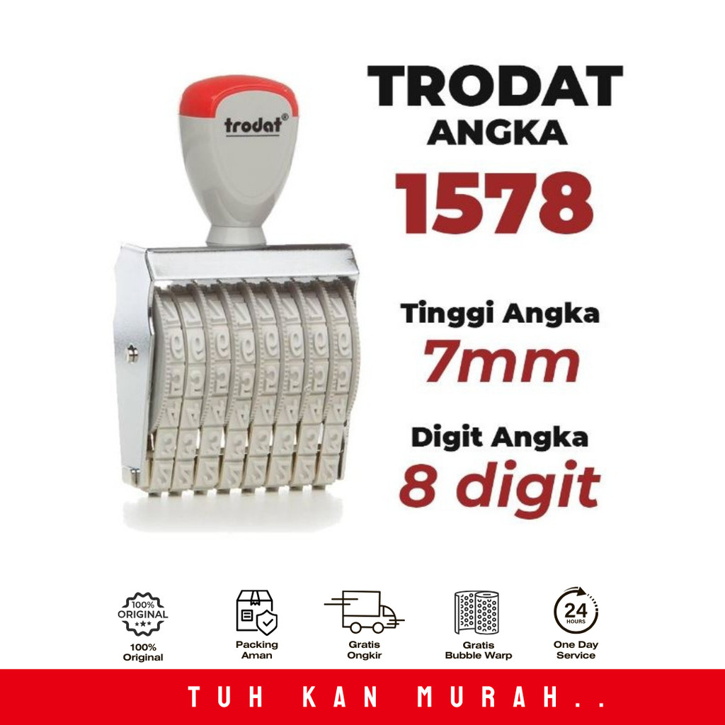 

TRODAT STEMPEL 8 DIGIT 1578 7MM
