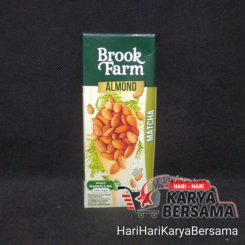 

MINUMAN SUSU UHT BROOK FARM ALMOND MILK MATCHA 200ML