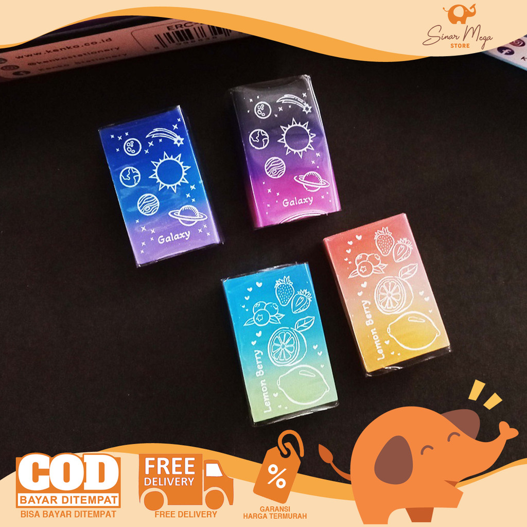 

KENKO Penghapus Karet ERC-24P - Cute Gradation Eraser SATUAN Murah