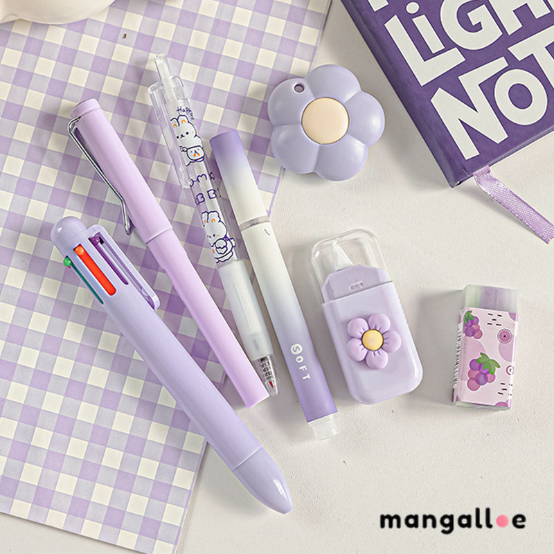 

[COD] Set Alat Tulis Alat Tulis Kreatif Lucu Set Alat Tulis Belajar Siswa 7-piece Set -MG