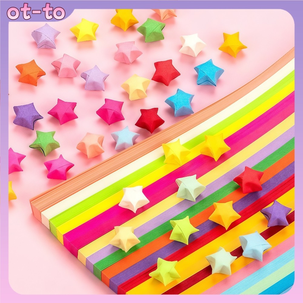 

【Ready-COD】540Lembar Kertas Origami Bintang-23 Jenis Warna/Motif,Untuk DIY&Kerajinan Tangan