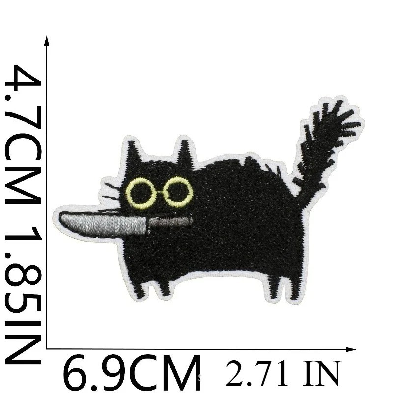 

Can Embroidery Cloth Sticker Cute Kitten Patch Sticker Bag Decoration Pink Book Embroidery Chapter Boy Ironing Wholesale