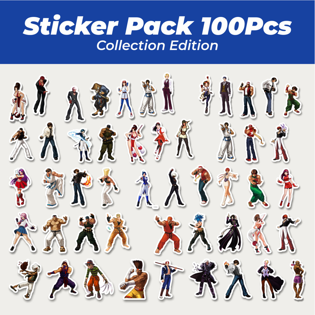 

Hot Stiker Game Series King Of Fighter Character Mix 5 Lucu Anti Air Stikers Berperekat Waterproof Sticker Decal Buat Motor Helm Buku Journal Koper Casing HP Laptop Botol Minum