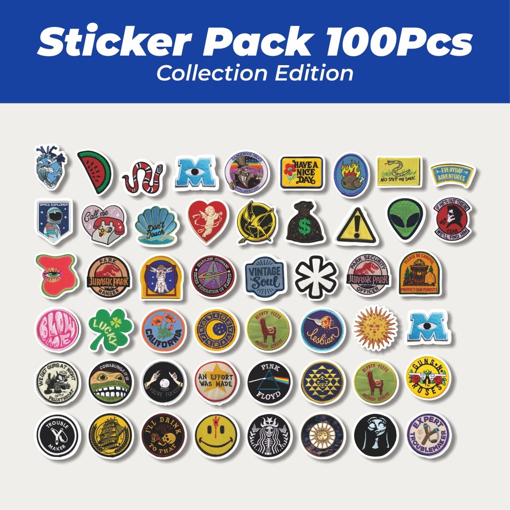 

Hot Stiker Patch V18 Lucu Anti Air Stikers Berperekat Waterproof Sticker Decal Buat Motor Helm Buku Journal Koper Casing HP Laptop Botol Minum