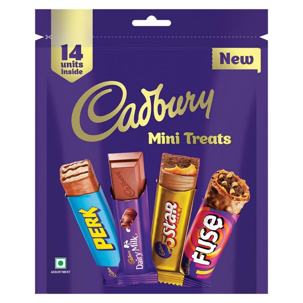 

Cadbury Assorted Mini Treats Chocolate Bars isi 14 pcs