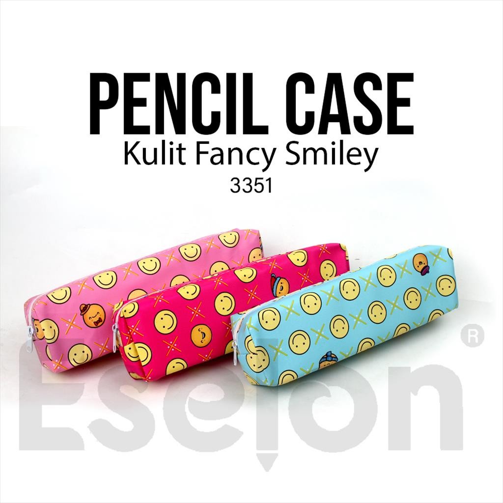 

♚Tempat Pensil Kulit Smiley 3351 / Kotak Pensil Fancy Smiley♚