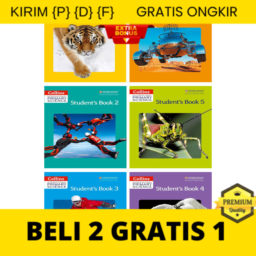 

{P} {D} {F} Collins International Primary Science Student Book 1/2/3/4/5/6 / Full Color