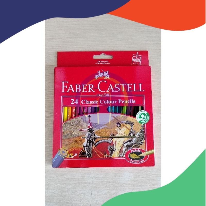 

(Pcs) Faber Castell 24 Classic Colour Pensil Warna