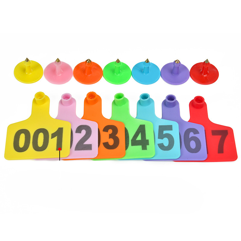 

100 PCS Plastic TPU Cattle Ear Tags: Ideal Identification Labels for Cows, Pigs, and Sheep on Livestock Farms