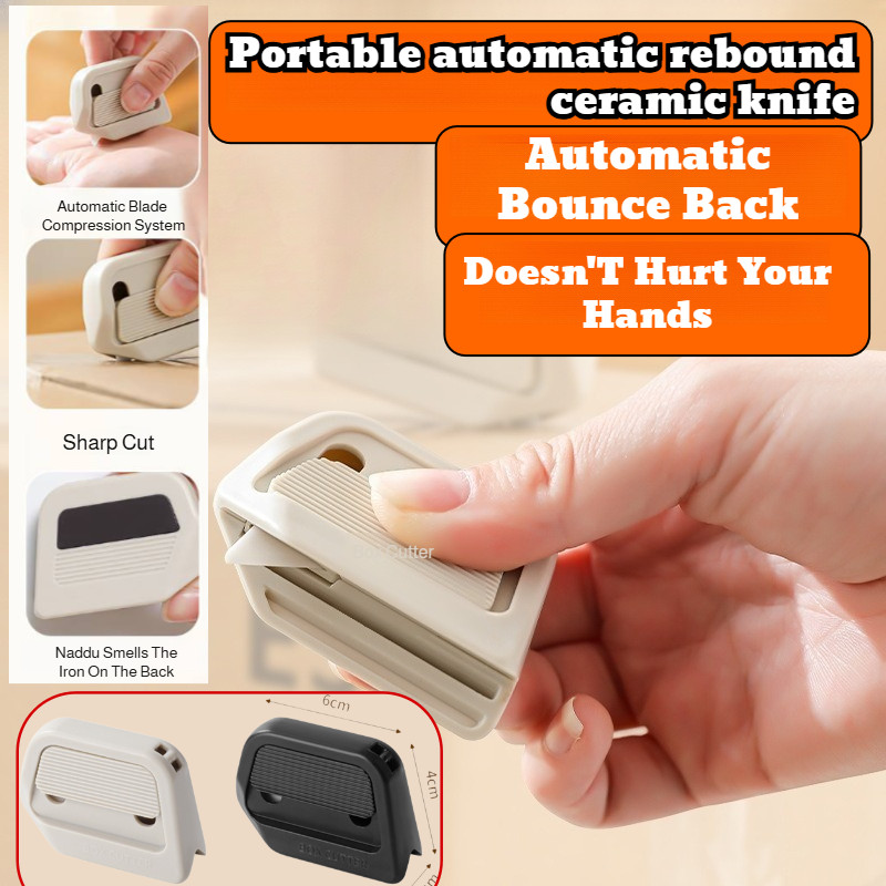 

Pisau keramik cutter Pisau serbaguna dengan mekanisme tarik otomatis magnetik untuk membuka kotak secara portable