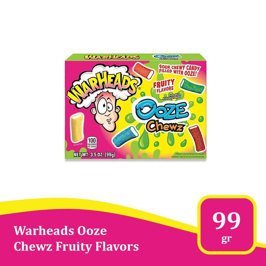 

Warheads Ooze Chews 3.5 oz - permen kenyal import USA