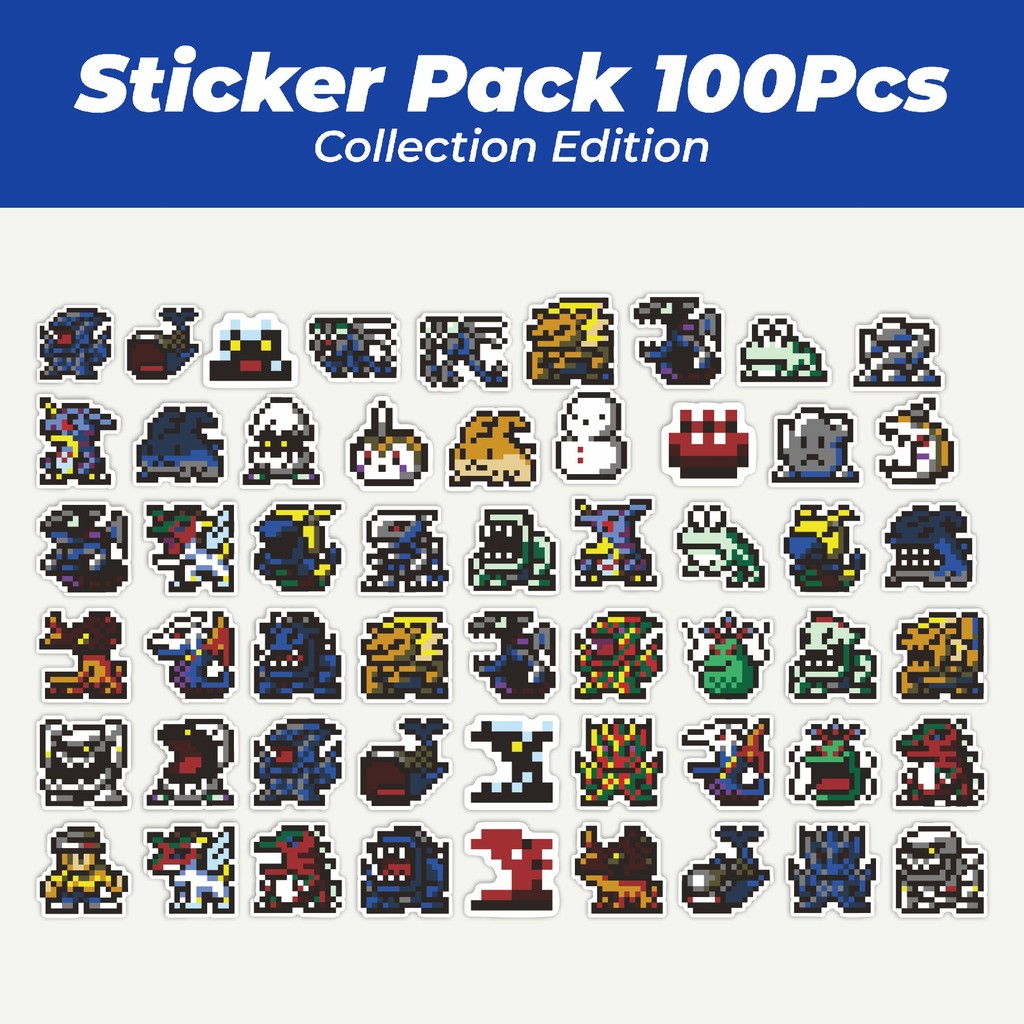 

Hot Stiker Pixel Digimon V18 Lucu Anti Air Stikers Berperekat Waterproof Sticker Decal Buat Motor Helm Buku Journal Koper Casing HP Laptop Botol Minum