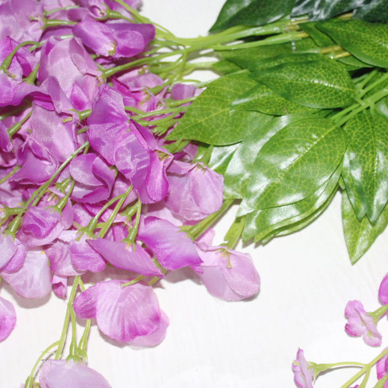 Plastik- Bunga Lavender Artificial Wisteria Tanaman Import Grosir Pernikahan Artifisial