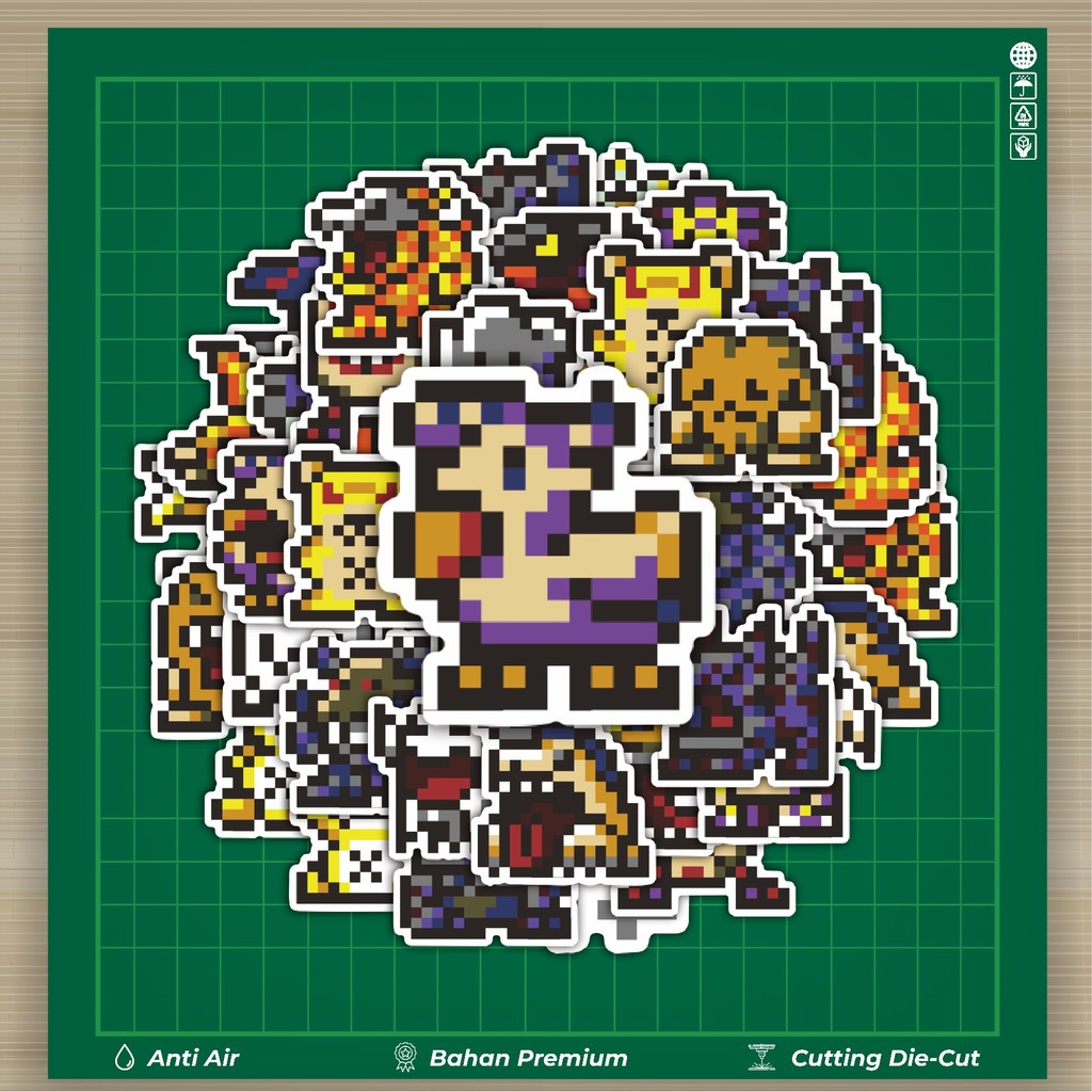 

HOT 50 PCS STIKER Stiker Pixel Digimon V6 Stiker Fashion Cars Decal Dingin Kartu Album Custom Vinyl Anti Air- Sticker Aesthetic Buku Journal Koper Casing HP Tablet Laptop Helm Motor Botol Minum