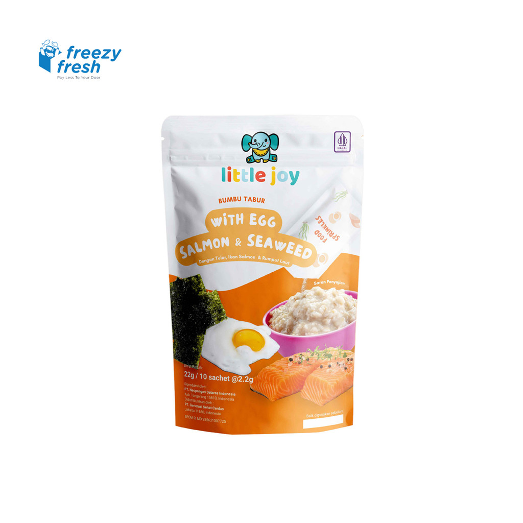 

Little Joy Makanan Mpasi Bayi Bubuk Tabur Gizi - Salmon & Seaweed