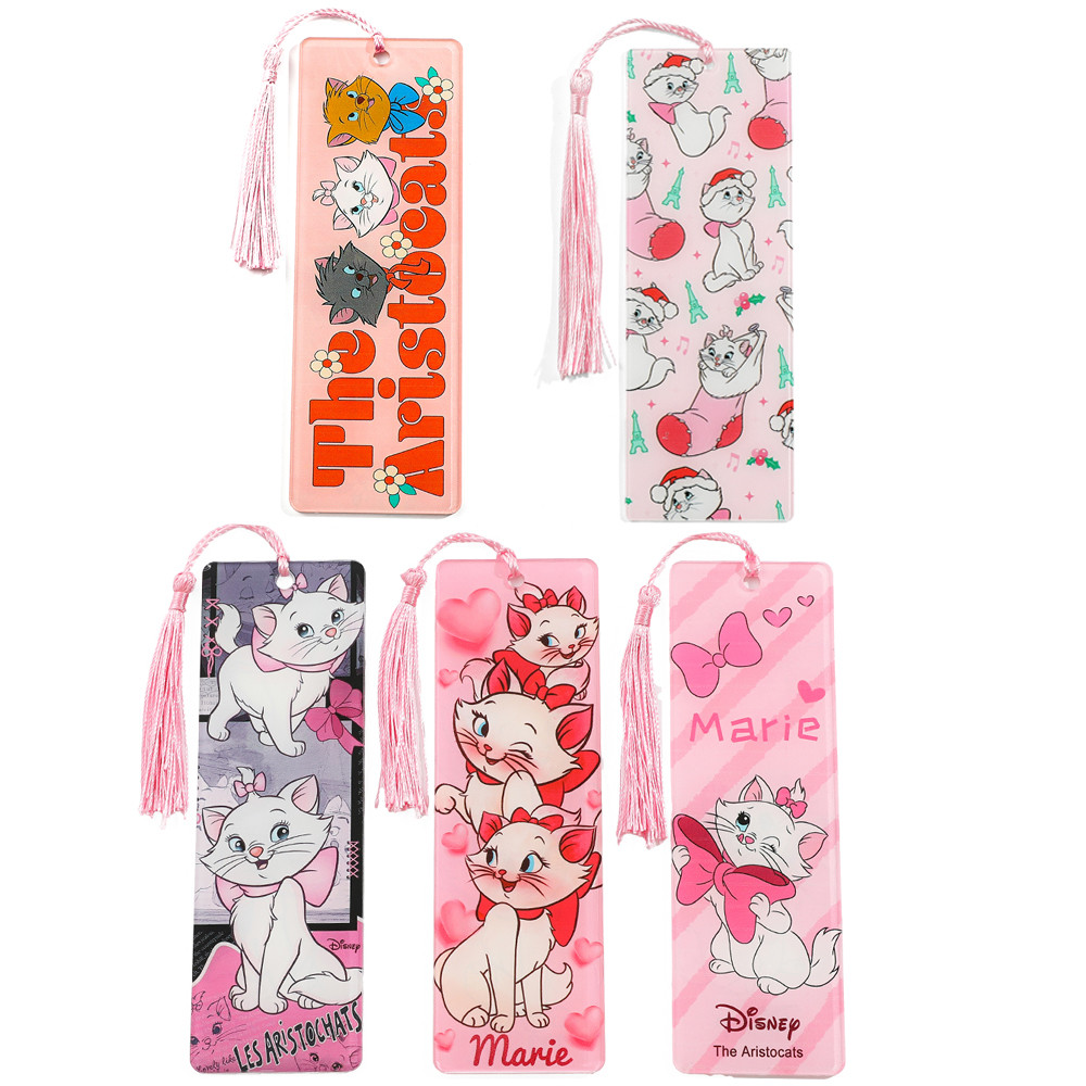 

Mary Cat acrylic bookmark with tassels, reading accessories for Mary Cat readers, bookmark gifts, learning stationery
