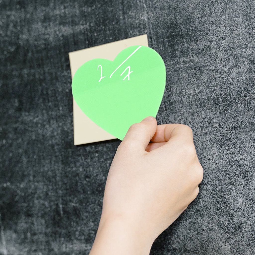 

50 Pages Heart Self Adhesive Memo Stickers Self Adhesive Memo Pads Book Tabs School Office Use Portable