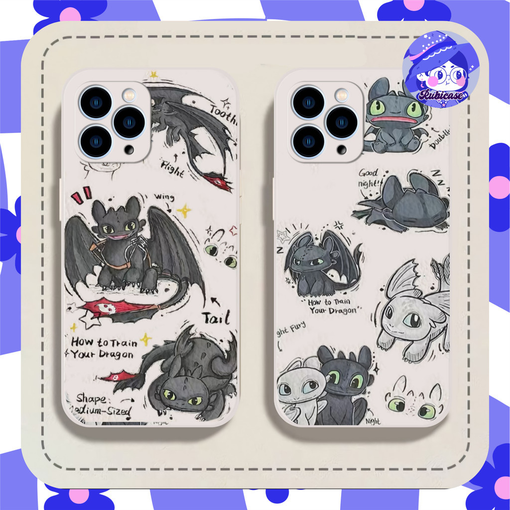 PRINTING LENS PROTECTOR DRAGON TOOTHLESS case redmi note 13 pro 4g 5g 12 7 8 pro 9 4g 13c mi 11t pro