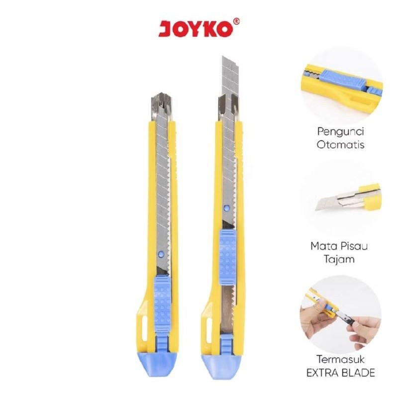 Cutter Kecil Joyko A 360 / Pisau ukir Joyko kecil (1set)