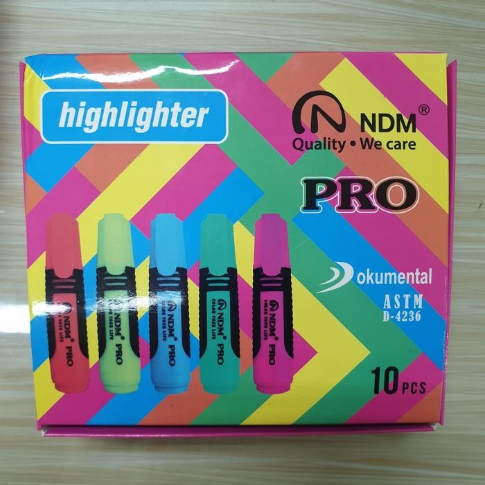 

Highlighter NDM PRO Kuning (10pc)