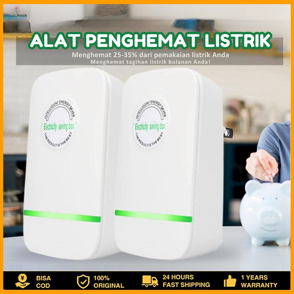 Hemat Daya 90% Electricity Power Saver Plug Penghemat Listrik Berlaku Untuk Semua Meteran Listrik