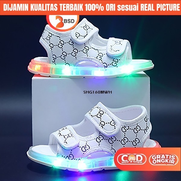 Sandal Sendal sepatu gunung lampu LED Anak Laki Laki Perempuan  Jordan GD Import Premium SD SMP